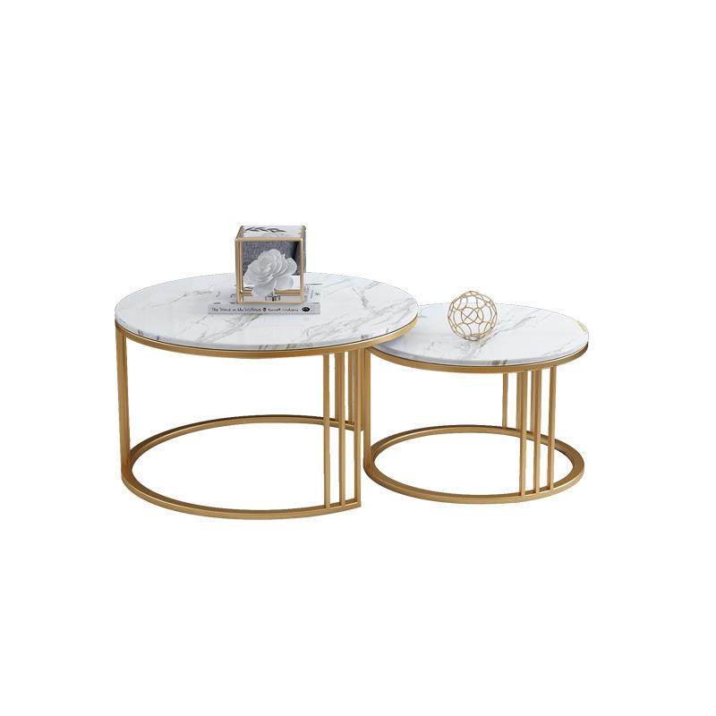 北欧大理石茶几组合子母客厅圆形小户型家具铁艺沙发边几茶桌轻奢,淘宝优惠券,粉丝福利购,淘宝优惠卷