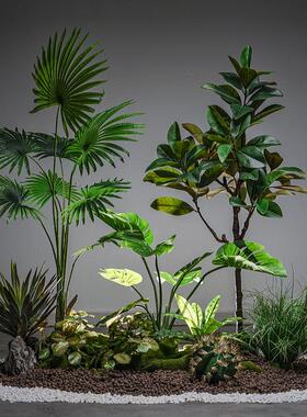 室内大型仿真绿植极简自