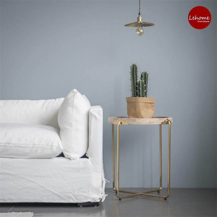 北欧复古铁艺实木茶几桌几何轻奢创意大小户型圆形茶几边几简约,淘宝优惠券,粉丝福利购,淘宝优惠卷