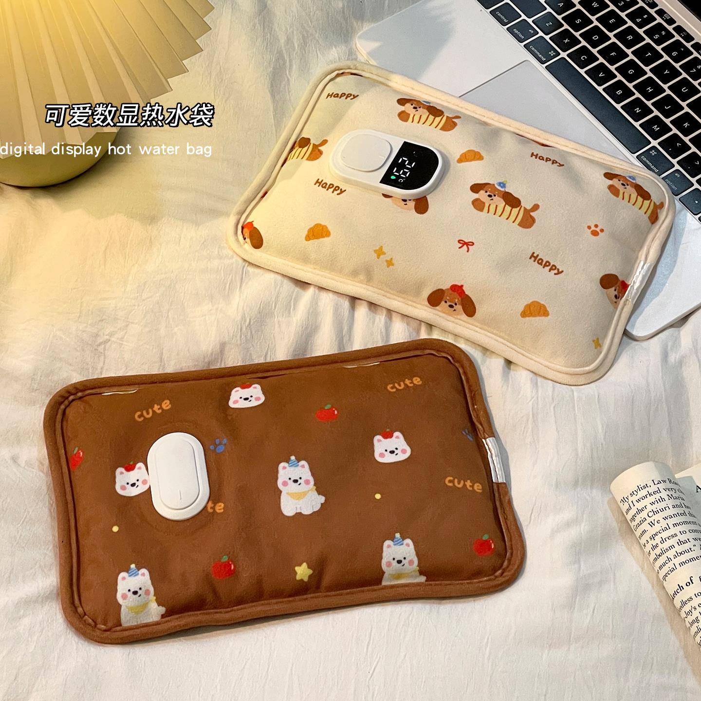 可爱热水袋充电款暖手宝2025新款防爆电热暖水袋被窝专用保暖神器 - 图0