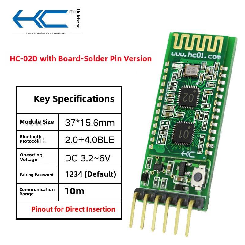 惠诚Hc-02双蓝牙协议Spp2.0+Ble4.0模块无线串行通信透明传输Hc-0 - 图1