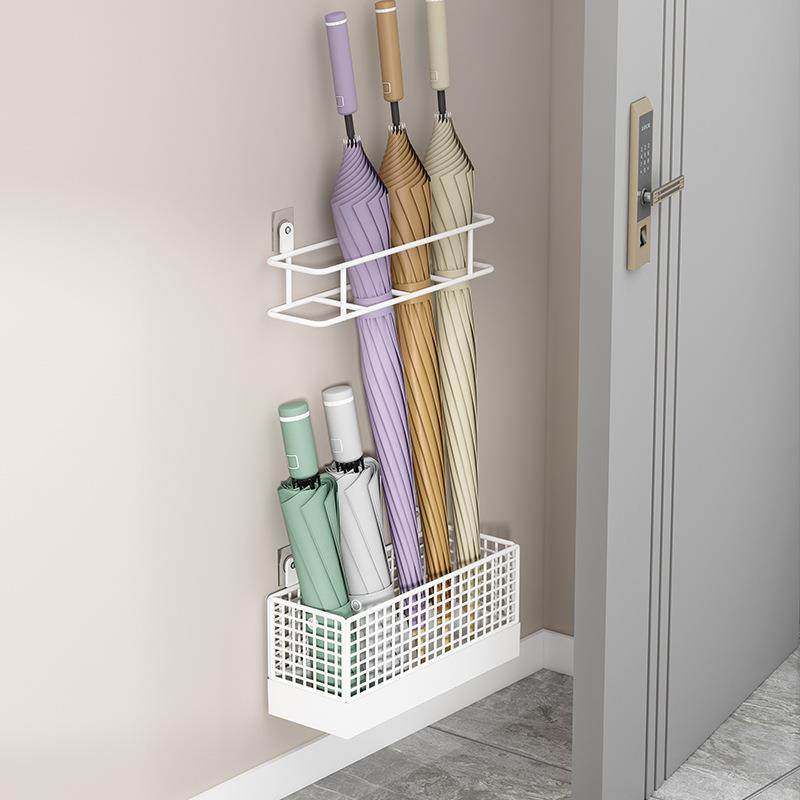 雨伞收纳架家用门口壁挂式雨伞架伞桶挂钩置物架门后免打孔放伞架,淘宝优惠券,粉丝福利购,淘宝优惠卷