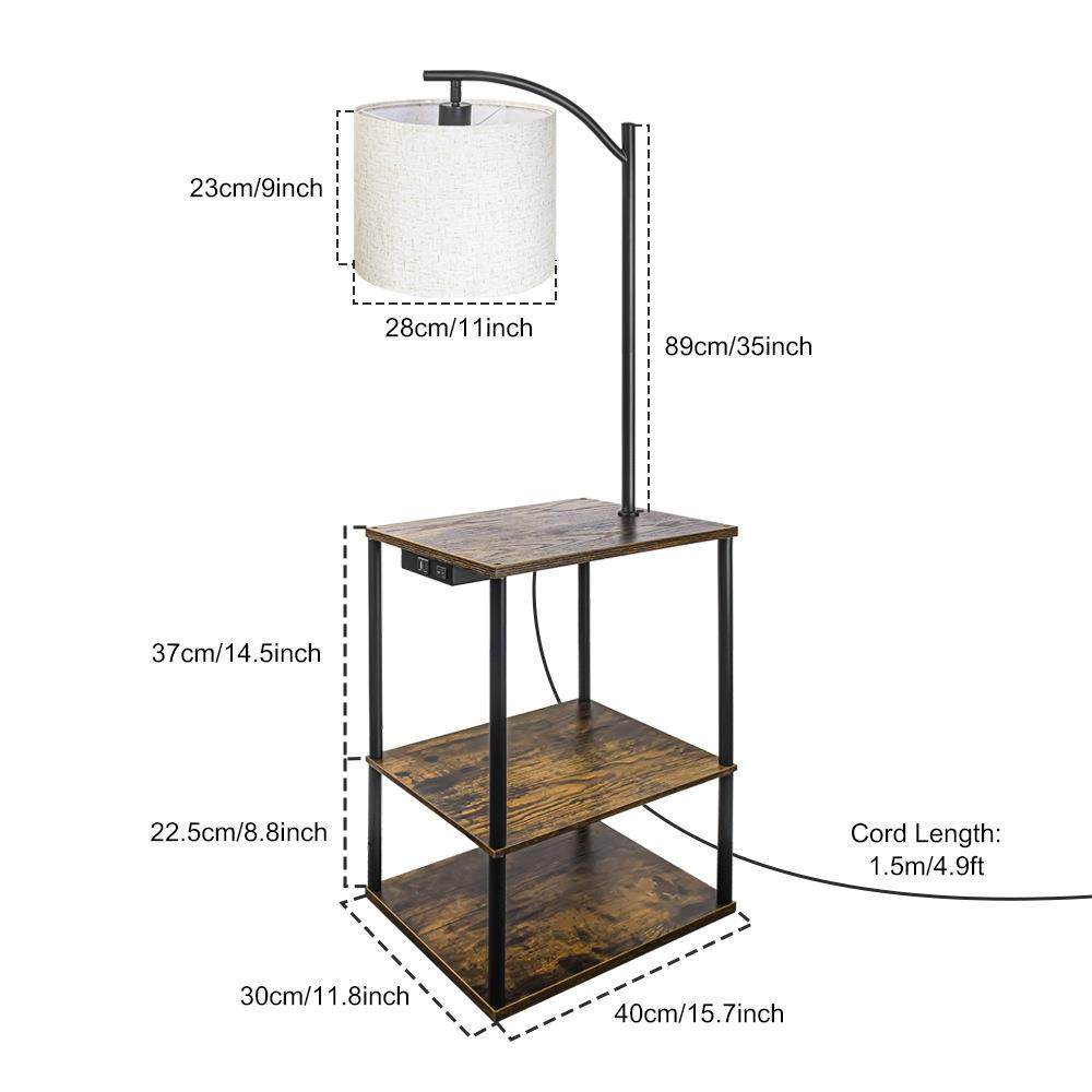 热销布罩落地灯置物架灯书架物品摆放落地灯usb插头床头灯,淘宝优惠券,粉丝福利购,淘宝优惠卷