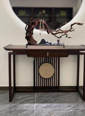 新电中式禅枯木山水根雕造摆件实木玄关厂家直供视意柜酒店桌景面