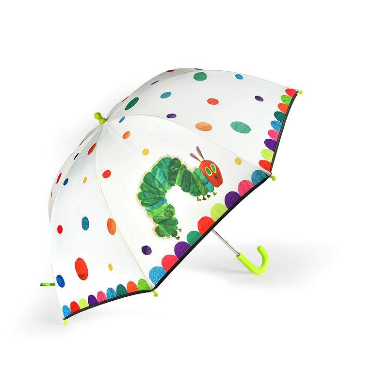 mideer弥鹿儿童晴雨伞好饿毛毛虫雨天学生幼儿园宝宝长柄遮阳伞,淘宝优惠券,粉丝福利购,淘宝优惠卷