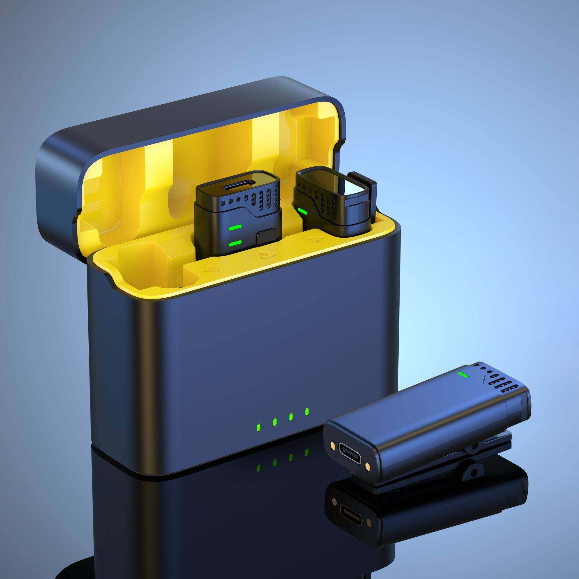 J40无线领夹麦克风一拖二带充电仓降噪续航话筒,淘宝优惠券,粉丝福利购,淘宝优惠卷