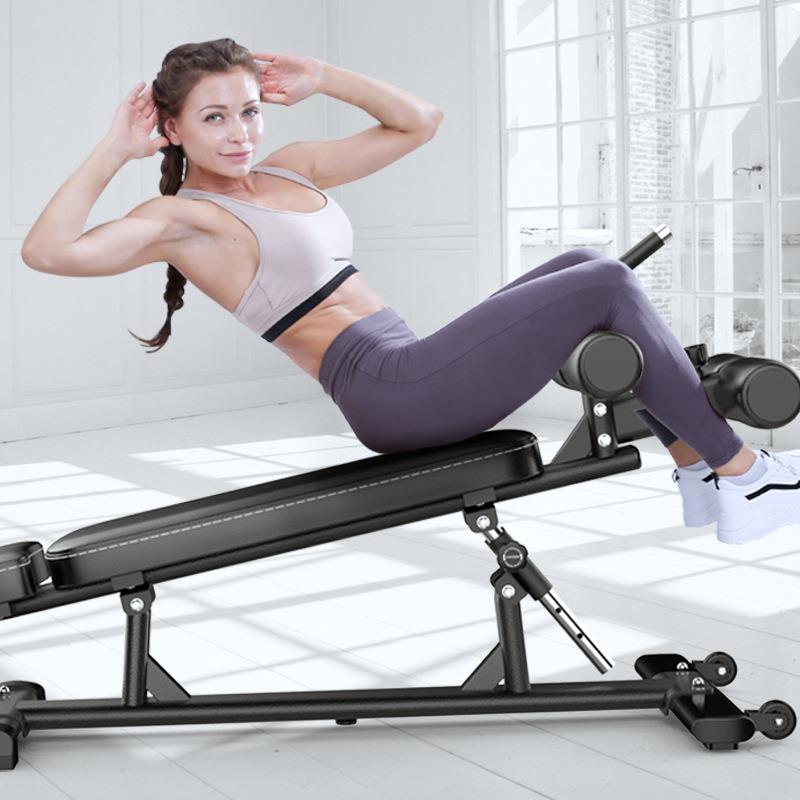 Professional foldable dumbbell bench, multi-functional supine board, fat-burning home bird bench, fitness chair, personal training bench press bench