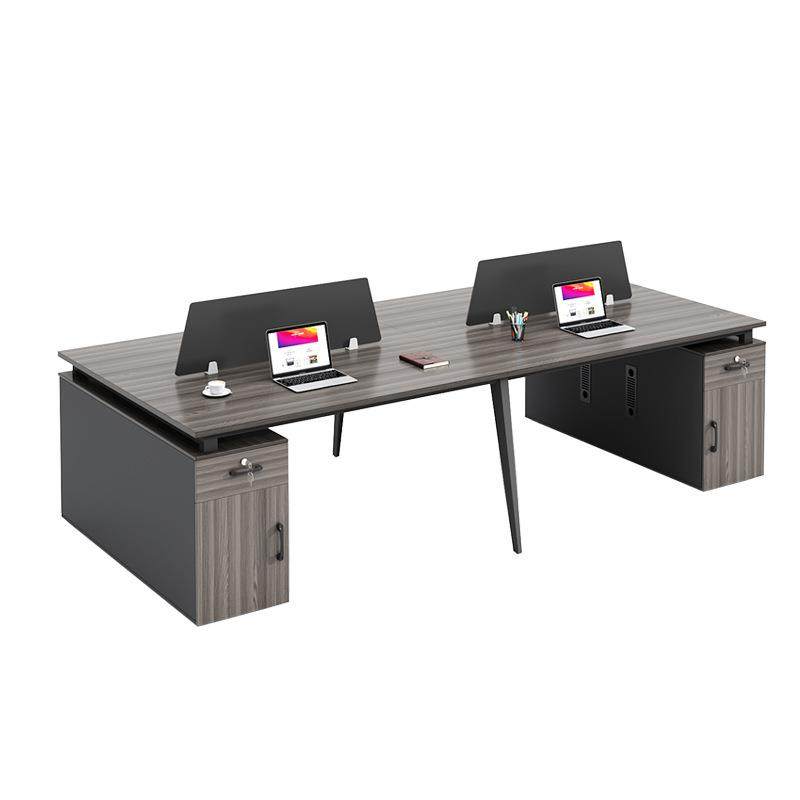 现代屏风双人位员工电脑桌办公桌简约现代职员工作桌椅组合,淘宝优惠券,粉丝福利购,淘宝优惠卷