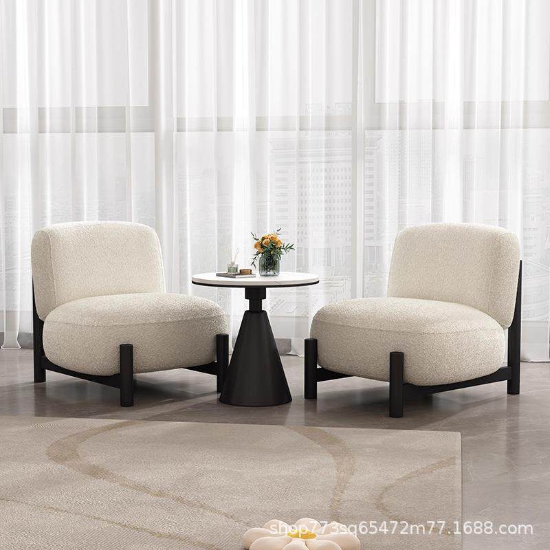 懒人沙发椅办公椅子简约家用椅网红座椅靠背铁艺布艺阳休闲椅,淘宝优惠券,粉丝福利购,淘宝优惠卷