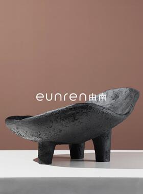 中件复古风仿式器果盘YN-GP226树脂托盘摆样板房民宿酒店桌面创意