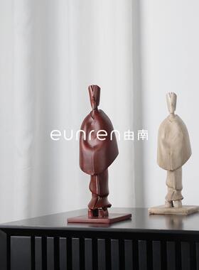 现代KTI北欧装简约创意抽象居人物树脂雕摆件家墙柜书塑房样板房