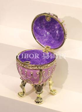 欧件式金属珐琅首饰盒牙签JH5052盒罗斯复活居甲彩俄蛋创意家摆节