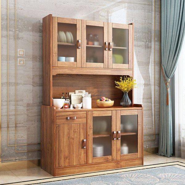 碗柜厨房柜餐边柜酒柜简约现代客厅边柜实木色储物柜备餐柜茶水柜,淘宝优惠券,粉丝福利购,淘宝优惠卷