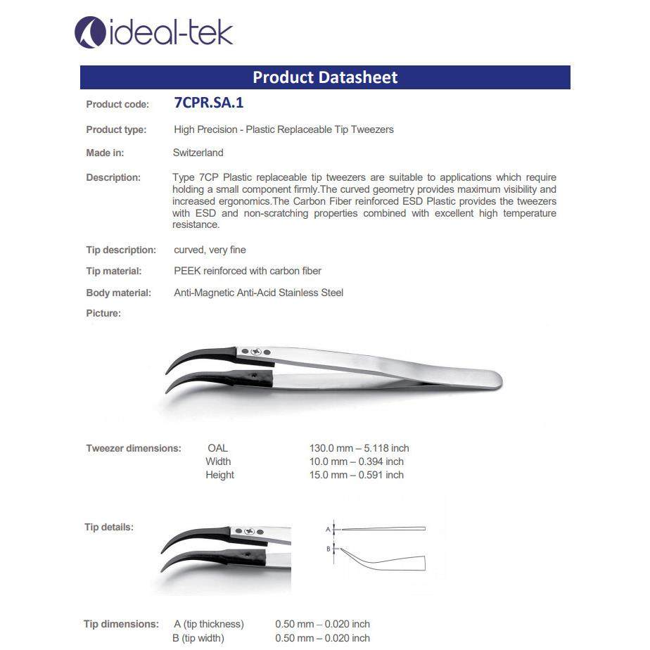 ideal-tek镊子7CPR.SA耐高温可换头镊子微电子组装镊子,淘宝优惠券,粉丝福利购,淘宝优惠卷