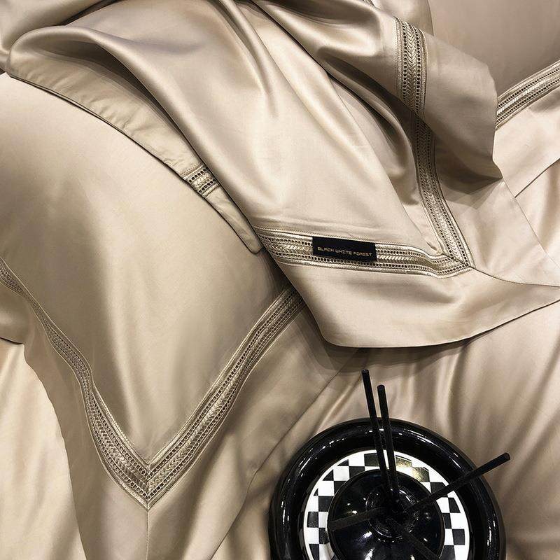 高档轻奢意式120S匹马棉四件套纯色简约婚庆结婚备婚套件裸睡床品,淘宝优惠券,粉丝福利购,淘宝优惠卷