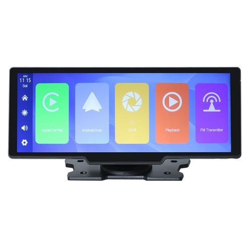 9寸行车记录仪高清无线车载导航一体机双摄触屏carplay汽车导航仪 - 图2