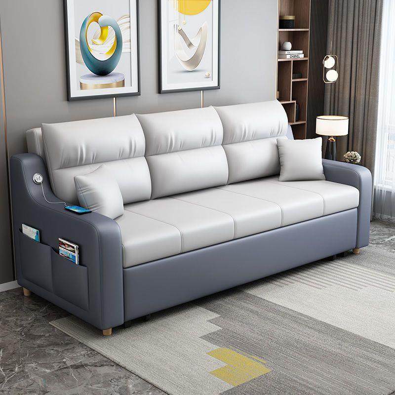 折叠沙发床两用单人多功能客厅小户型储物科技布简约现代实木沙发,淘宝优惠券,粉丝福利购,淘宝优惠卷