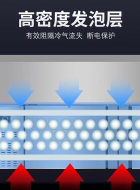 海鲜冰台冷藏展示柜商用超市不锈钢冰鲜台卧式点菜柜冷冻柜保鲜柜