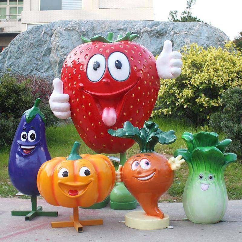 户外大型仿真水果蔬菜玻璃钢雕塑园林景观采摘园模型装饰草莓摆件,淘宝优惠券,粉丝福利购,淘宝优惠卷