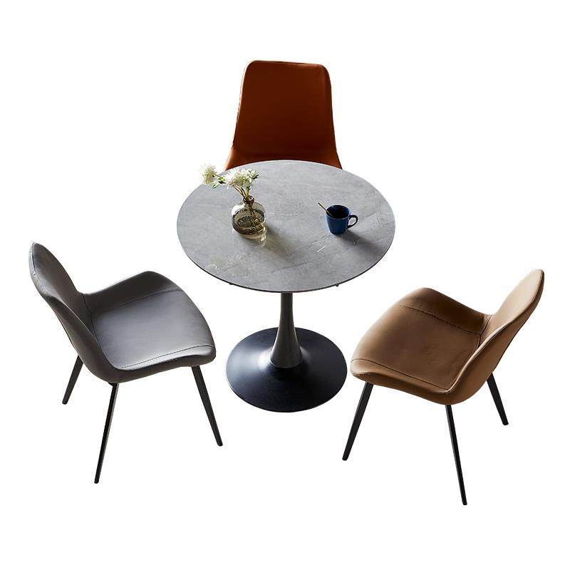 8V岩板圆桌接待洽谈桌椅组合办公室圆形洽谈桌小圆桌子阳台休闲桌,淘宝优惠券,粉丝福利购,淘宝优惠卷