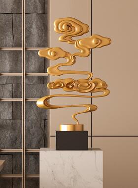 新中式祥塑入雕户进门玄关落地摆件办公室酒店别装墅YB-RZ-19饰品