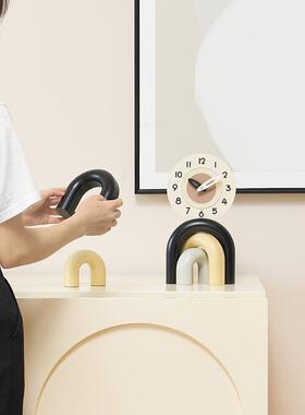 TYOS342轻wozom卧室座钟装饰品家视居玄关电柜奢大气高档桌面o摆