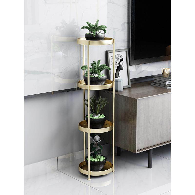 轻奢落地浴室洗漱台多层收纳架卫生间置物架室内储物架客厅花架,淘宝优惠券,粉丝福利购,淘宝优惠卷