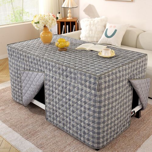 2024新款加厚烤火桌子罩套烤火桌烤火罩长方形电暖炉被取暖桌布 - 图0