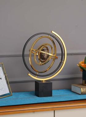 欧式办公室桌电摆面装饰地球仪摆件美式客厅视柜酒柜书003房设品