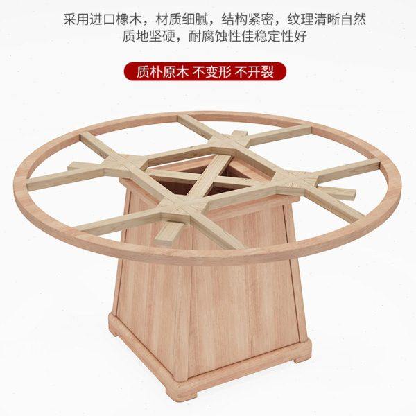 实木岩板餐桌椅组合圆形家用轻奢小户型饭桌店电磁炉大圆桌带转盘,淘宝优惠券,粉丝福利购,淘宝优惠卷