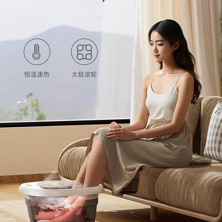 热恋可折叠泡脚桶足浴盆家用全自动加热恒温电动按摩足疗洗脚盆,淘宝优惠券,粉丝福利购,淘宝优惠卷