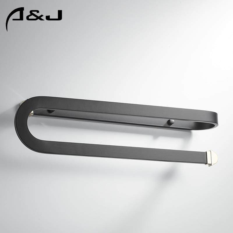 新款黑金毛巾架浴室毛巾杆S型置物架卫生间毛巾环厕所收纳架,淘宝优惠券,粉丝福利购,淘宝优惠卷