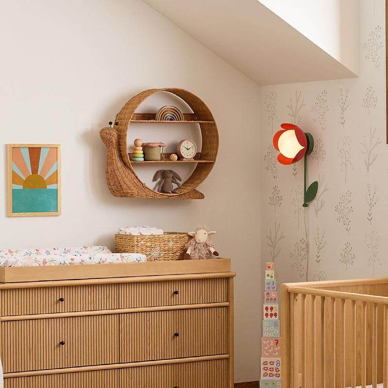 北欧风藤编壁挂置物架挂墙蜗牛型装饰收纳整理架家居整理收纳筐,淘宝优惠券,粉丝福利购,淘宝优惠卷