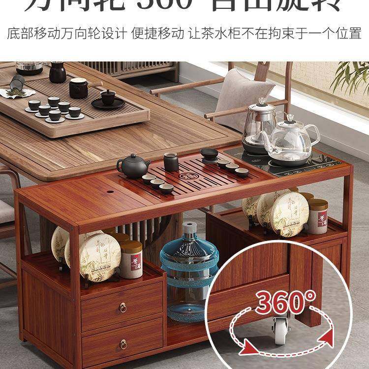 移动茶桌家用小茶台烧水壶一体茶水柜沙发边茶几阳台茶车茶具套装,淘宝优惠券,粉丝福利购,淘宝优惠卷