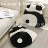 Internet celebrity panda cushion living room sofa cushion cute panda butt cushion pillow rabbit fur floor cushion bay window cushion chair cushion