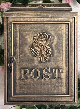 发信欧式英民宿ALALali别墅箱室防雨邮箱壁挂邮筒田园创意信外式