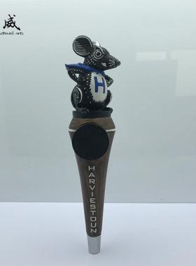机鼹鼠啤手把树脂手柄啤酒龙手柄头树酒脂NMB工艺品
