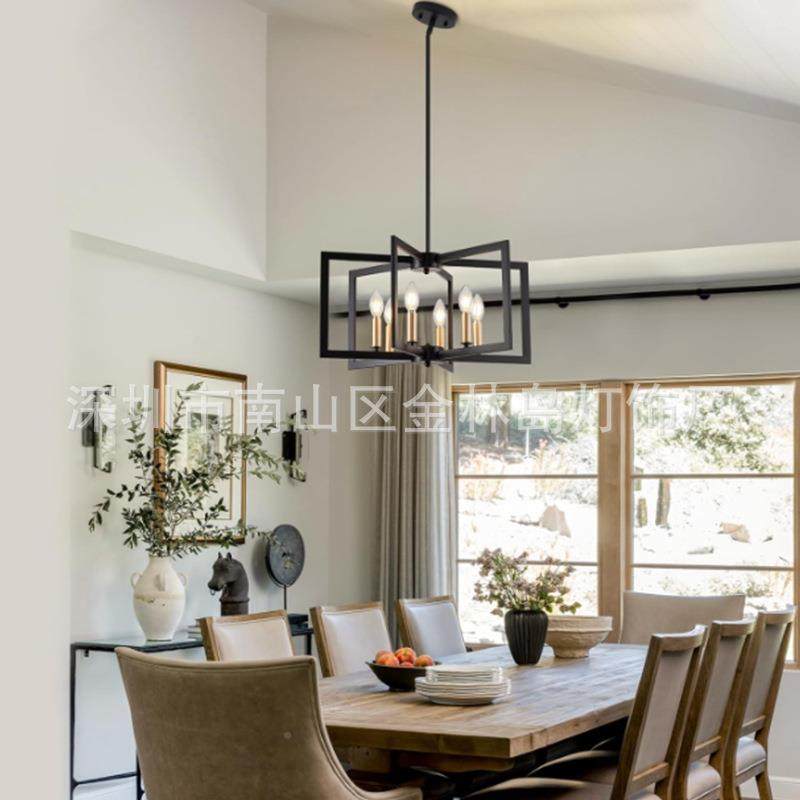 形吊73灯美式简约复古工风业餐厅客厅餐枝桌铁艺蜡烛灯具,淘宝优惠券,粉丝福利购,淘宝优惠卷