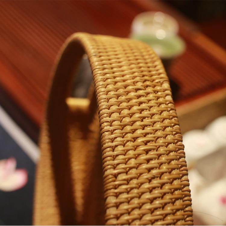 藤编家具果篮茶点心收纳盘纯手工茶杯托盘茶几藤编收纳筐,淘宝优惠券,粉丝福利购,淘宝优惠卷