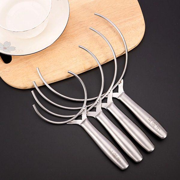 全钢一体镂空端碗叉多功能防烫夹隔热取碗螺蛳粉端汤碗工具家用,淘宝优惠券,粉丝福利购,淘宝优惠卷