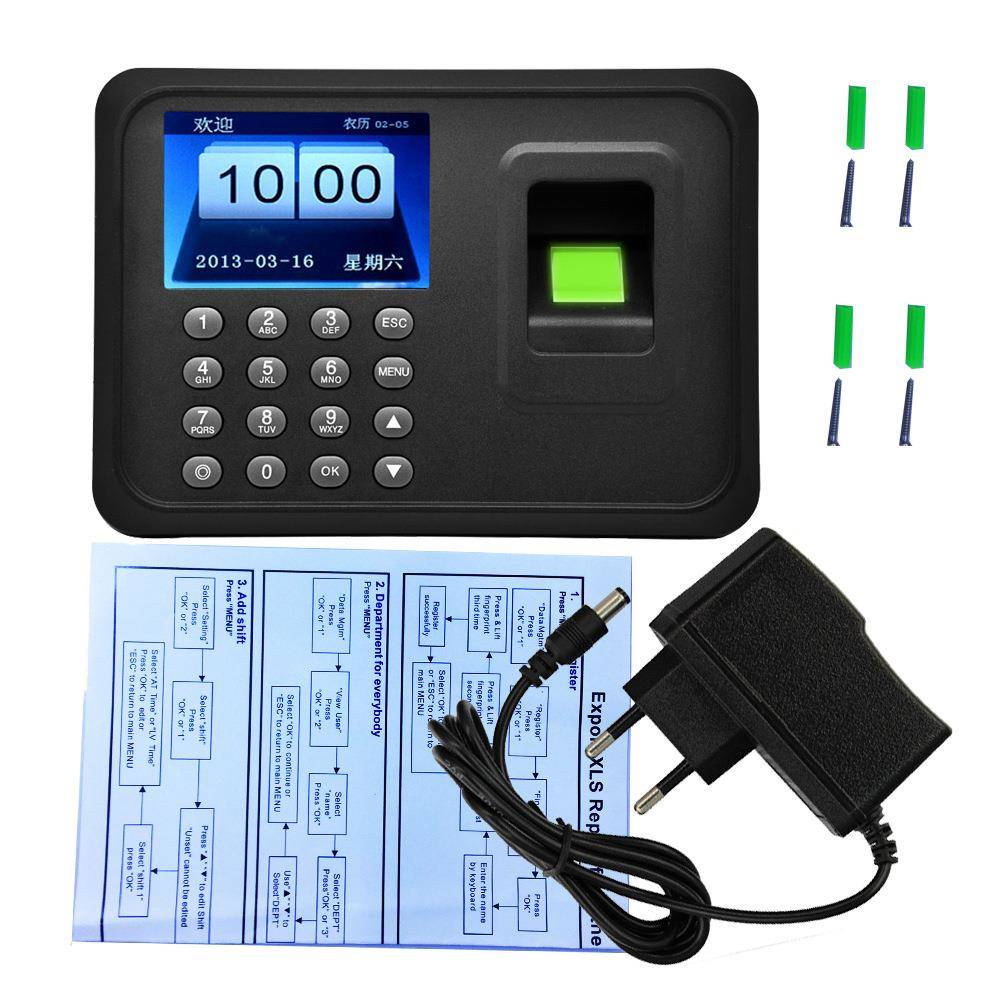 Foreign trade export attendance machine fingerprint time card machine biometric time card attendance system A6