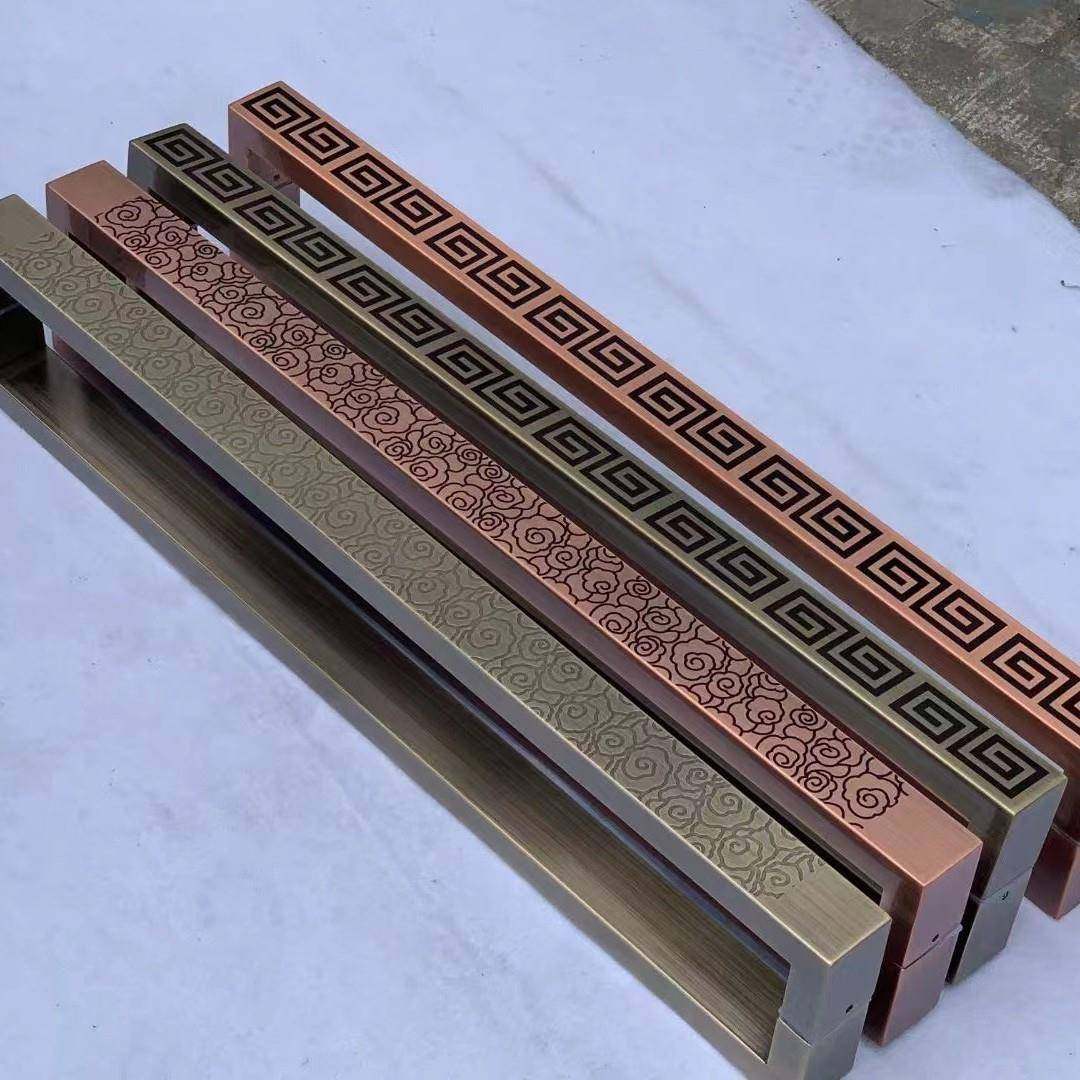 中式大门拉手古铜祥云玻璃门把手不锈钢推KTV拉移门加厚木门拉手,淘宝优惠券,粉丝福利购,淘宝优惠卷