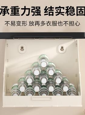 卡通浴室壁画收纳箱放衣服神器收纳柜卫生间置物架挂画放置收纳盒