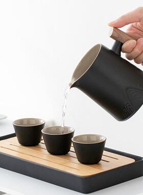 便携式旅行茶具小套装随身户外露营喝茶装备泡茶杯快客杯刻logo