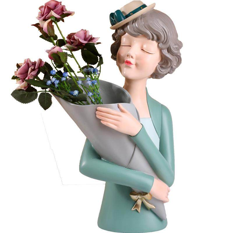 北欧轻奢花瓶插花器大容量客厅家居装饰品创意干湿花瓶摆件,淘宝优惠券,粉丝福利购,淘宝优惠卷