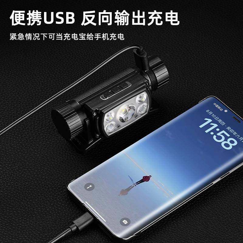 新款超量感应式头灯快充USB输出充电头灯磁吸户外骑行灯,淘宝优惠券,粉丝福利购,淘宝优惠卷