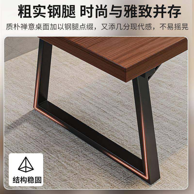 实木色茶桌组合椅一桌五XGF公椅茶桌商谈喝办大板泡茶桌茶几桌,淘宝优惠券,粉丝福利购,淘宝优惠卷