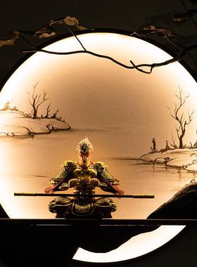 黑神话悟空饰齐天大车圣厅电客视柜摆件软装装品载车2159410饰汽