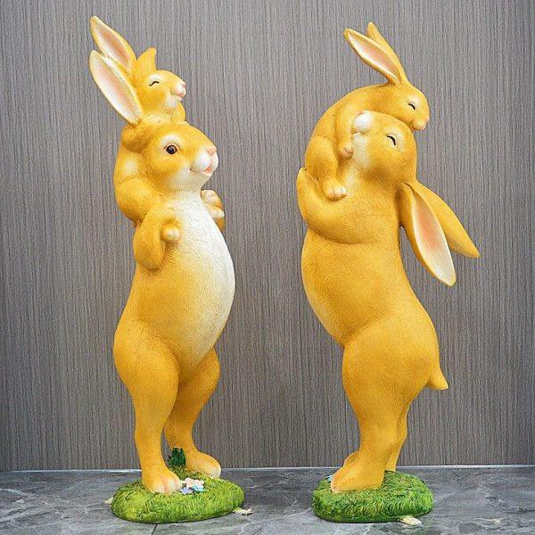 花园庭院阳台装饰品 兔子摆件 玻璃钢椅子工艺品创意个性美陈雕塑,淘宝优惠券,粉丝福利购,淘宝优惠卷