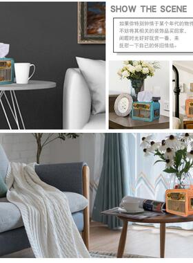 欧创意纸巾盒卷式纸家用吧餐厅圆形抽纸酒盒客ZJH057厅厕所卧筒室